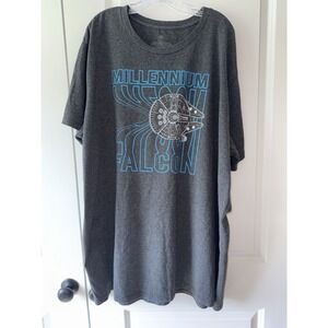 Star Wars Millennium Falcon T Shirt Gray 4XL Disney Graphic Tee